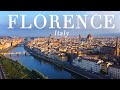 Flying over florence italy 4k ultra  piano music with amazing scenic city view