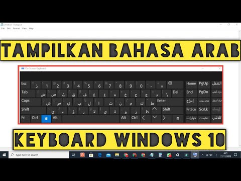 Video: Bagaimanakah cara memasang papan kekunci Arab pada Windows?