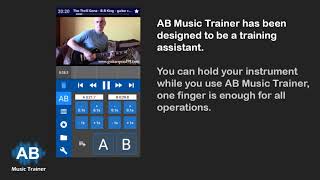 Free Android and iOS player with repetition and speed change for learning an instrument or language screenshot 2