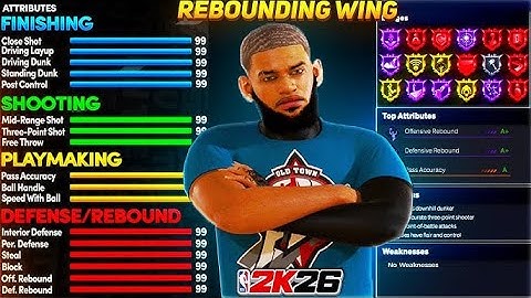 I RECREATED THE REBOUNDING WING FROM 2K20 IN NBA2K26 ( BEST 6