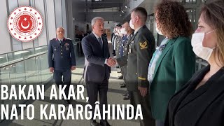 Millî Savunma Bakanı Hulusi Akar, Savunma Bakanları Toplantısı İçin NATO Karargâhında