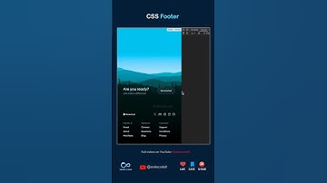 CSS Footer #css #css3 #footer