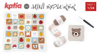 CAL Mini Explorer ? PARTE 1 Granny 3D Oso [1/24]  Manta de bebé a crochet