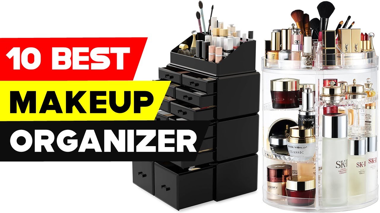 InnSweet 360 Rotating Makeup Organizer, Adjustable Cosmetic