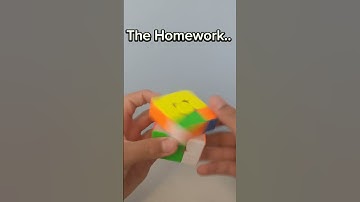 Homework vs The Test Be Like... #rubikscube #cubing #speedcubing