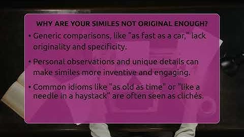 Why Are Your Similes Not Original Enough? - The Prose Path