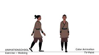 Sequence of exercises for a classical 2D animation course