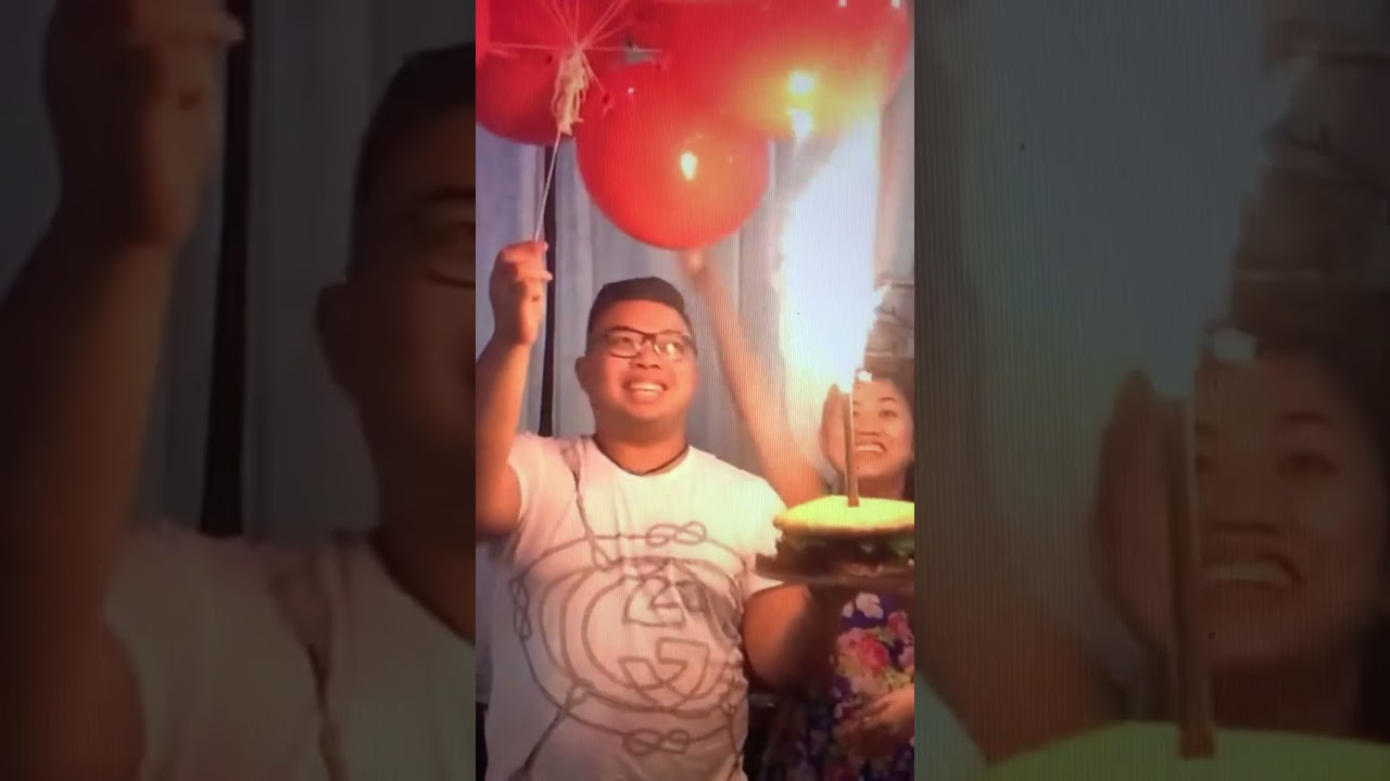Helium Balloons Explosion