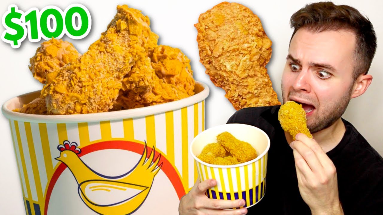 I bought the viral $100 Fried Chicken Ice Cream… HONEST REVIEW