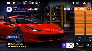 NEED FOR SPEED NO LIMITS ☆《 FERRARI 458 ITALIA 》☆《 UPGRADING PART 5 FINAL 》☆《 6 NEW PARTS 》