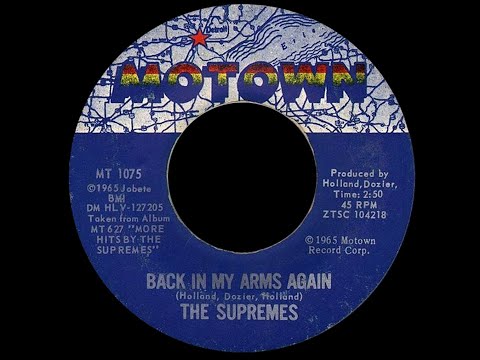 The Supremes ~ Back In My Arms Again 1965 Soul Purrfection Version