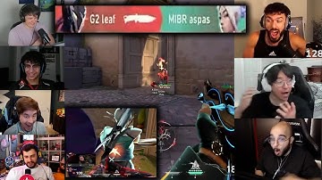 Valorant Streamers Reacts To MIBR Verno Insane 4k & G2 Leaf Knifing Aspas In VCT
