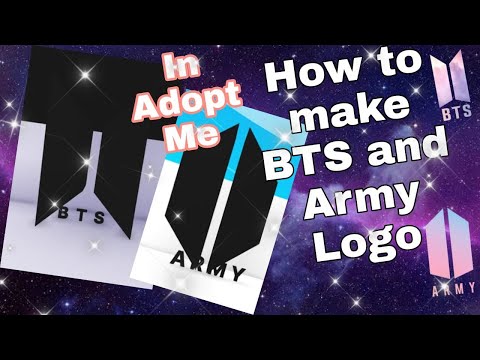 Video How to make BTS and ARMY Logo in Adopt me - youtube