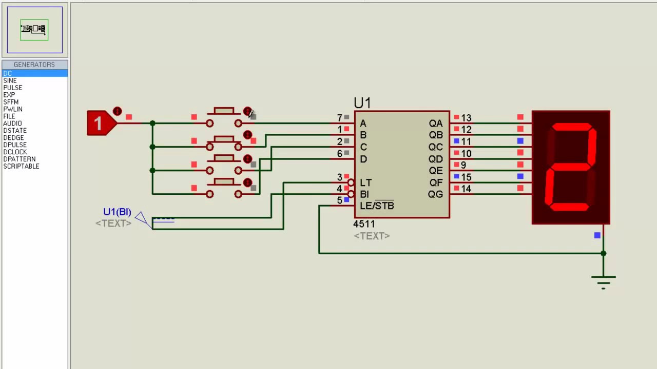 multisim file for two bcd 7 segment display