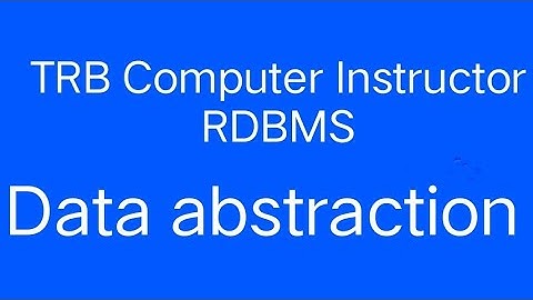 TRB Computer instructor Grade-I/RDBMS/online class