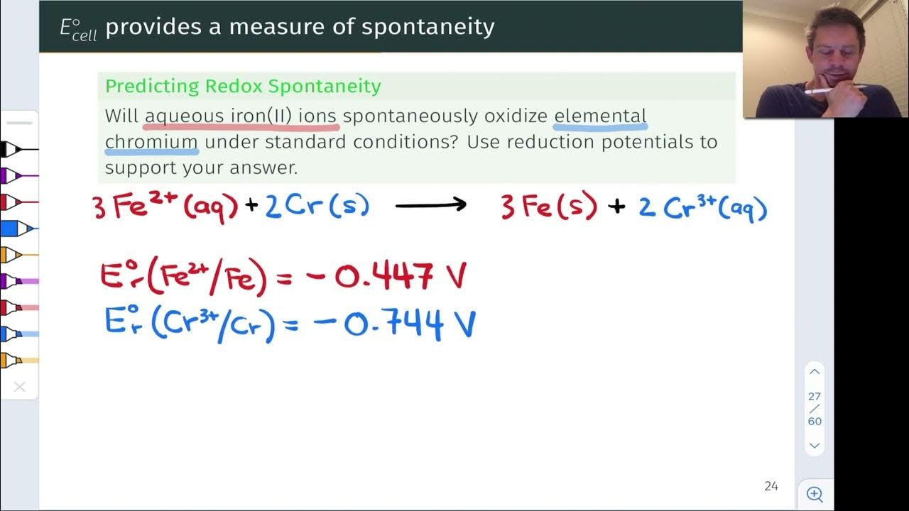 Practice with Redox Spontaneity and Standard Cell Potential OpenStax