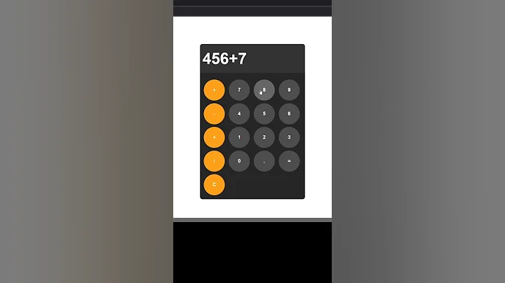 Simple calculator using JavaScript #coding #javascript #css