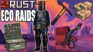Rust: BEST ECO RAIDS - MAD JUICE for CHEAP ( Raid Tower, Satchel, Pickaxe, C4 )