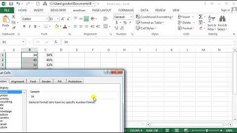 How to Add Percentage Symbol without Multiplying 100 in Excel