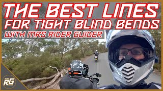 LEARNING THE BEST LINES FOR TIGHT BLIND BENDS ON HER YAMAHA XT250