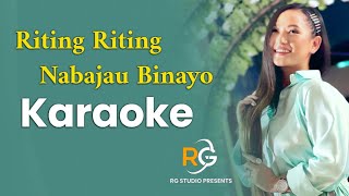 Video thumbnail of "Riting Riting Karaoke with lyrics | Melina Rai"