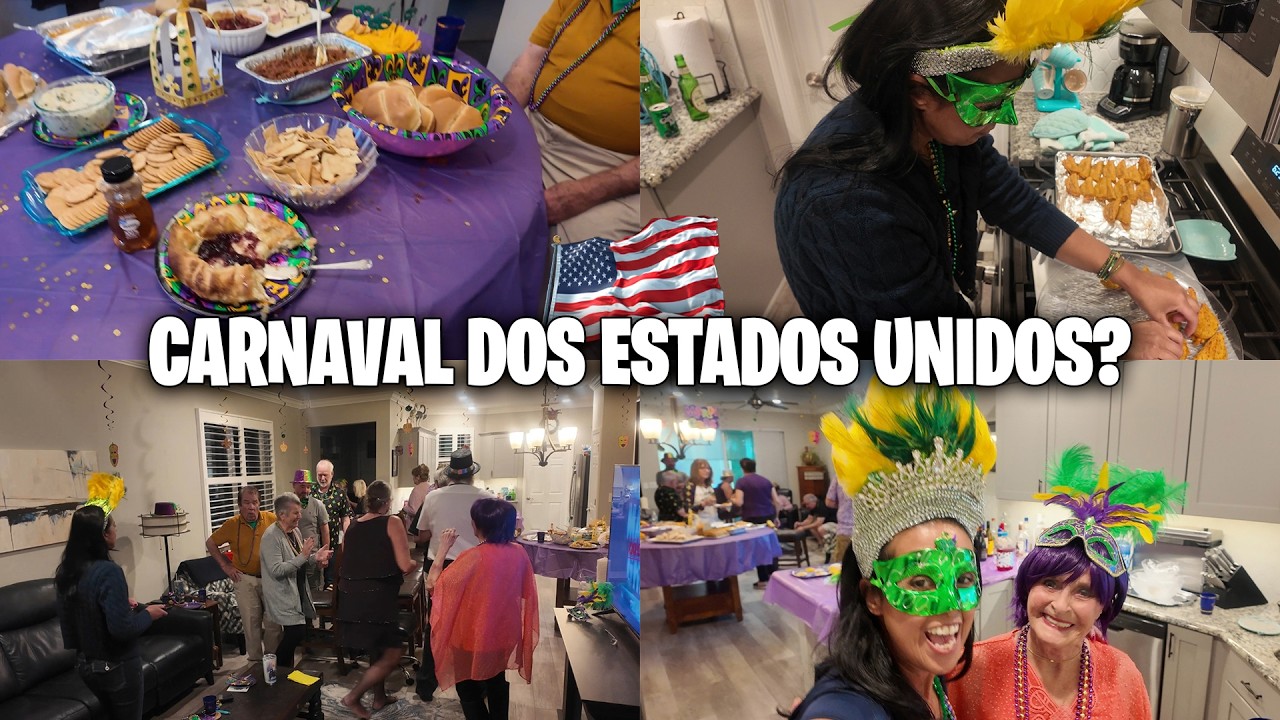 CARNAVAL NOS ESTADOS UNIDOS? 🇺🇸 Fomos em uma festa de Mardi Gras!