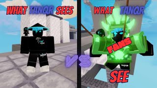 What TanqR sees VS What TanqR Fans See 😳🤯 (Roblox Bedwars)