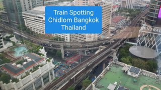 BTS SkyTrain Spotting at Chidlom Bangkok Thailand @explorerailchannel