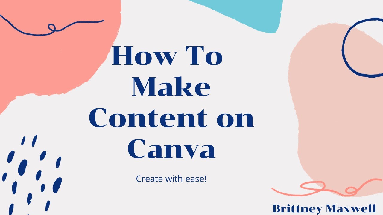 Learn How to Create Content on Canva with Platinum Brittney Maxwell