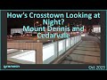 What does an Eglinton Crosstown station look like at night?