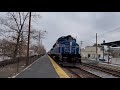 Keolis 327 enters West Medford ft. 1137, the NEW revolutionary war wrapped car, and a horn blast!
