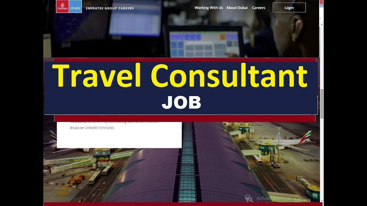 travel consultant jobs uae