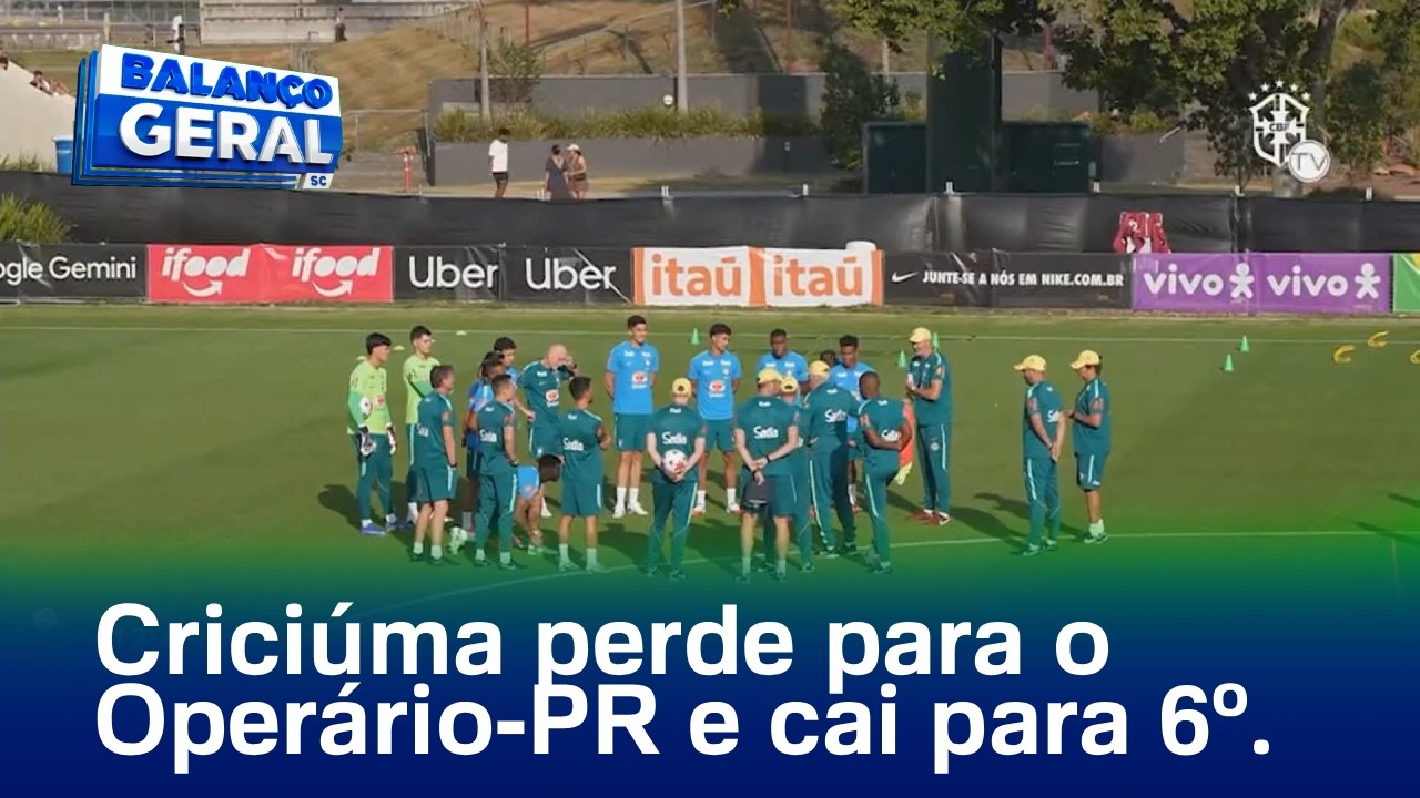 Criciúma perde por 2 a 0 para o Operário-PR e cai para o 6º lugar na classificação da Série B