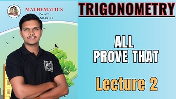 Trigonometry All Prove that Question  | Class 10th Math