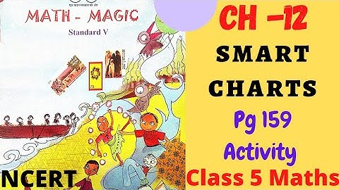 CLASS 5 Maths NCERT || Ch 12 Smart Charts  | pg no. 159 explanation