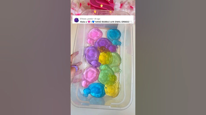 💙+🩷 DIY NANO TAPE SQUISHY with SUPER GIANT SNAIL ORBEEZ! 🫧 *satisfying nano bubble craft*
