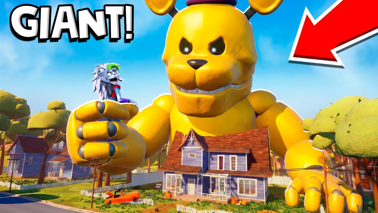 Hello Neighbor but FAST FREDBEAR is HUGE!