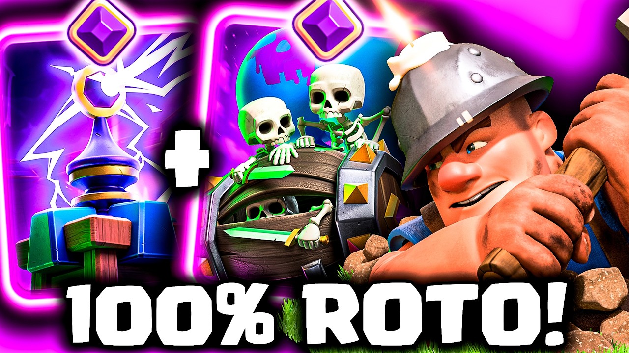 El MEJOR MAZO *RÁPIDO*‼️MINERO 100% ROTO de CLASH ROYALE!!!!
