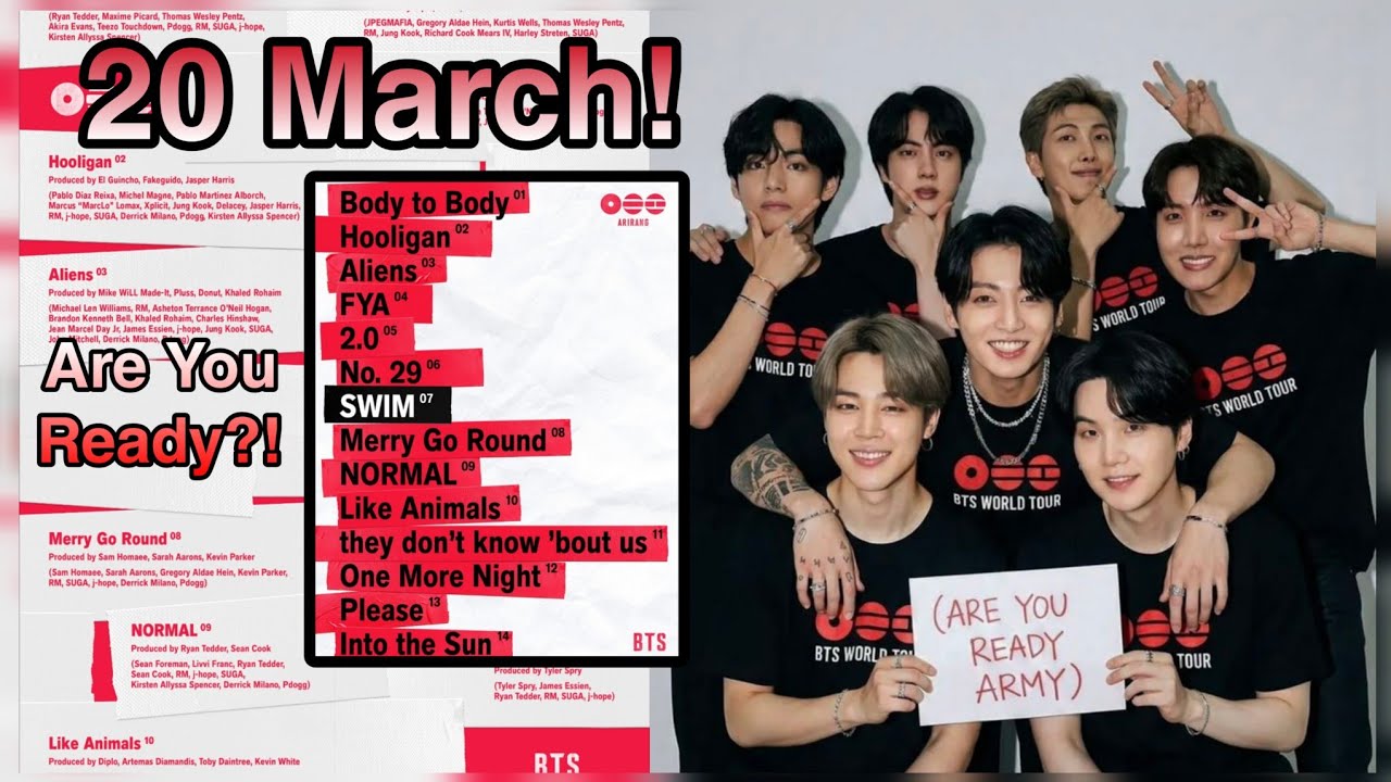 BTS “ARIRANG” Tracklist Revealed on Spotify–RM Credited on All 14