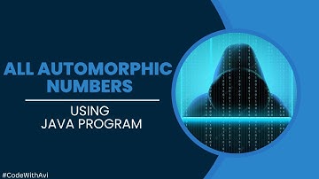All Automorphic Number Between 1 to n using Java Program | Java Program | #CodeWithAvi