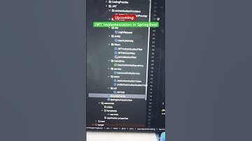 Jwt implementation in Springboot | Concept && Coding #softwareengineer