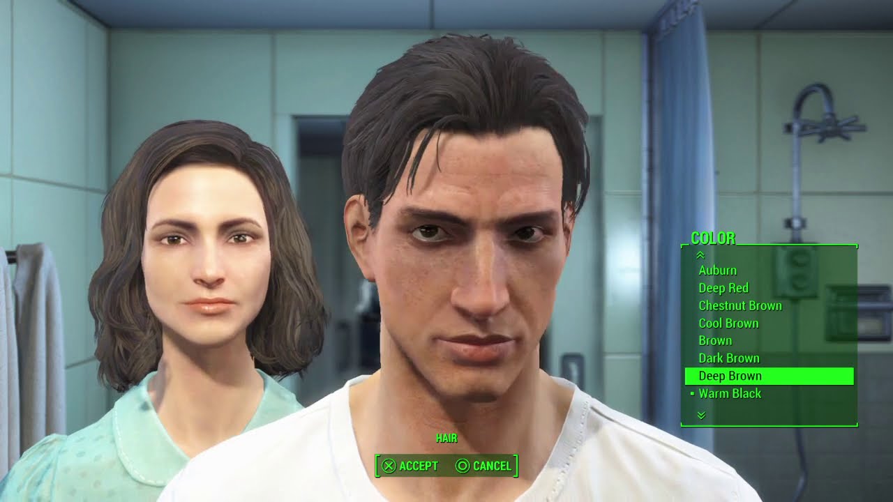 Fallout 4 - Male & Female Character Creation - YouTube