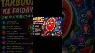 "Tarbooz Ke 7 Zabardast Faide | Dil, Skin Aur Hydration Ka Raaz"🍉#WatermelonBenefits#viralshorts