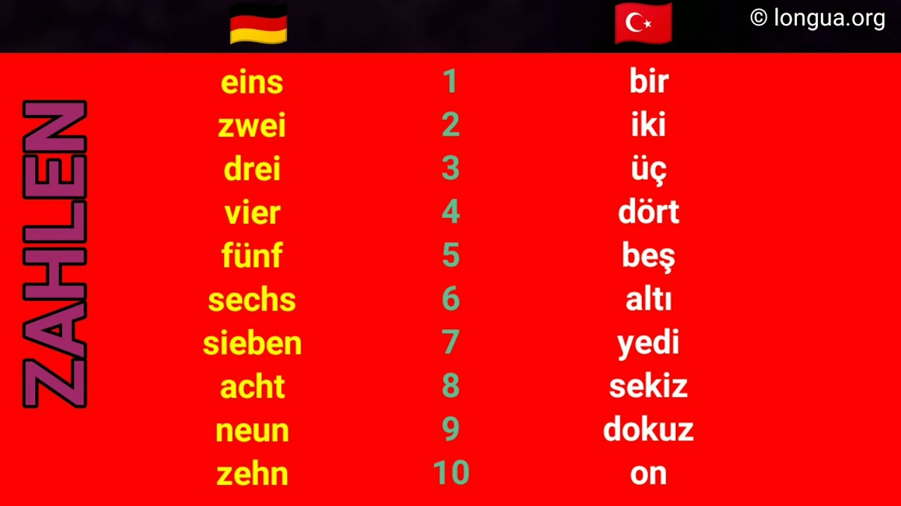 Eins Zwei Drei Auf Türkisch