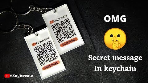 How to make resin keychain at home / Keychain with qr code / engicreate