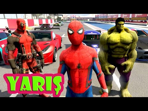 Süper Kahramanlar Tehlikeli Yarışı (GTA 5 Komik Anlar)