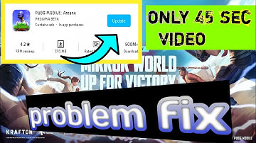 pubg mobile 1.7 update problem fix ||Not showing in playstore