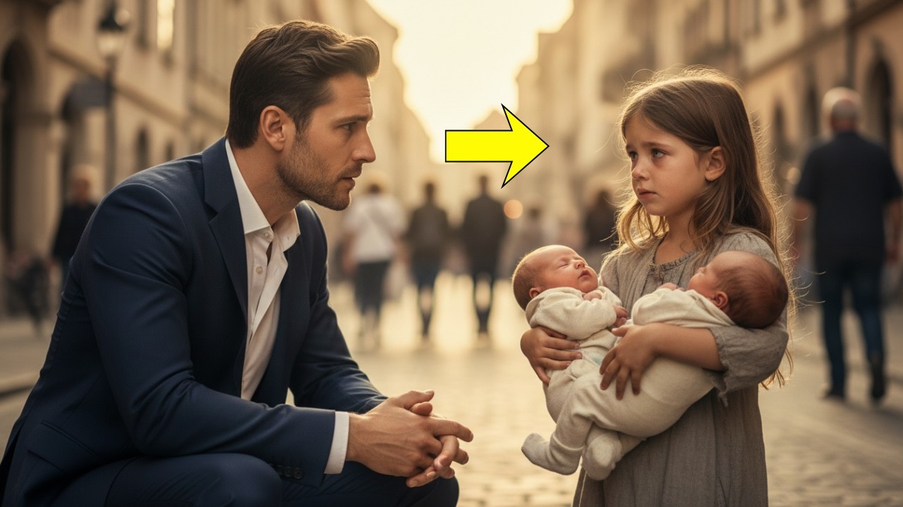 “VOCÊ FICARIA COM UMA DE NÓS?” — A MENINA PERGUNTA AO MILIONÁRIO E O QUE ELE FAZ SURPREENDE TODOS...