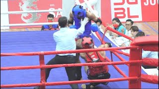 Trương Quốc Hùng đấu võ sĩ Thái Lan: nhập cuộc bùng nổ và cú ngã đáng tiếc | 4K Ultra HD