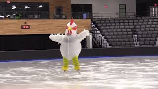 Inflatable Flying Chicken - Figure Skating Showcase Winner